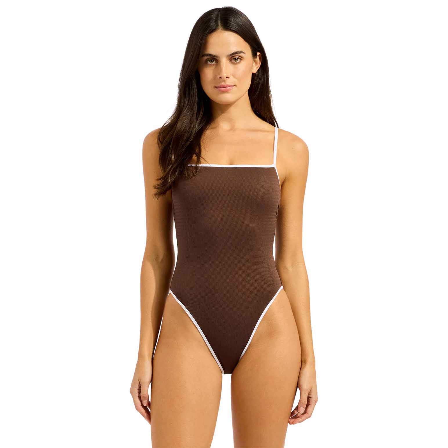 Seafolly Beach Bound Square Neck One Piece